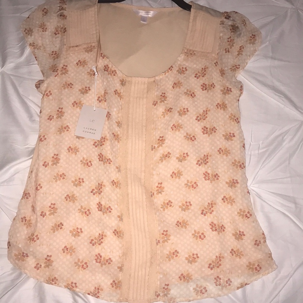 Lauren Conrad Pleat Neck